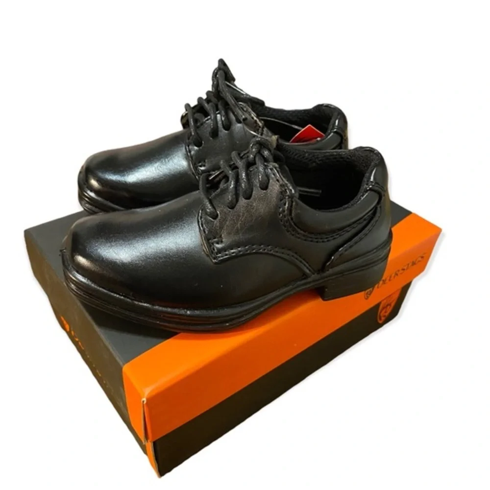 DeerStags Shoes Boys‎ Size 6T Blazing Black Lace Up Dress Shoe New With Tags